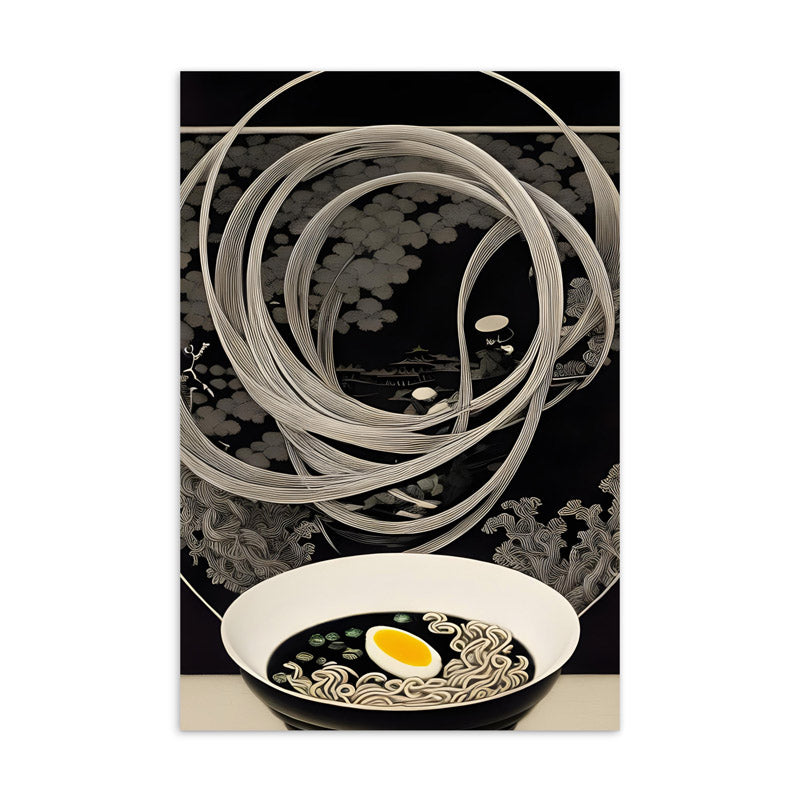 Mystic Ramen - Monochrome & Colour Postcard