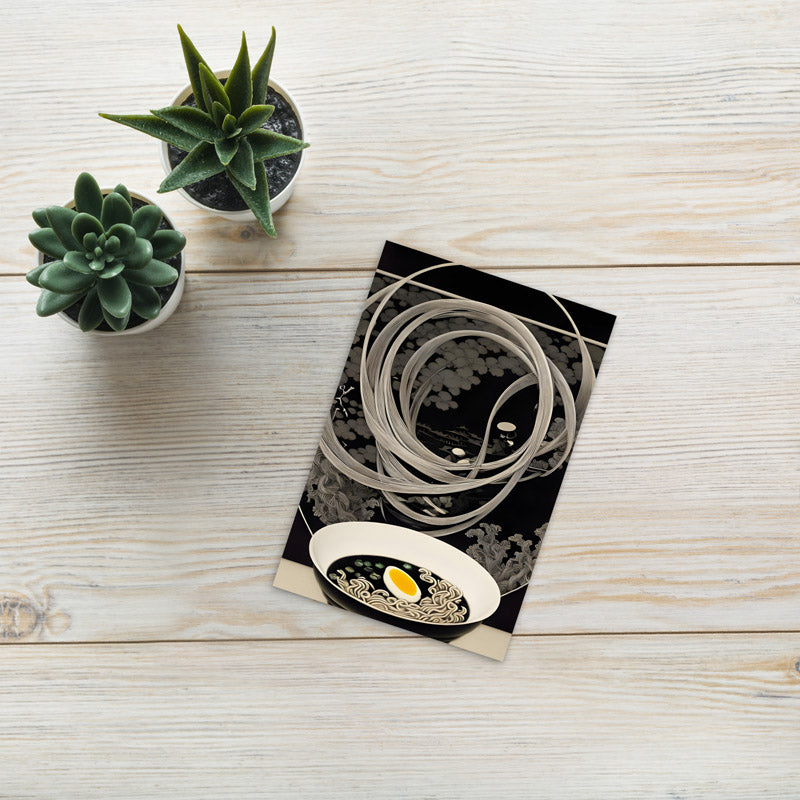Mystic Ramen - Monochrome & Colour Postcard
