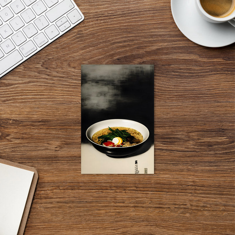 Shoyu Ramen - Monochrome & Colour Postcard