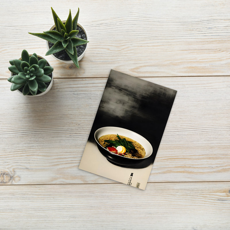 Shoyu Ramen - Monochrome & Colour Postcard