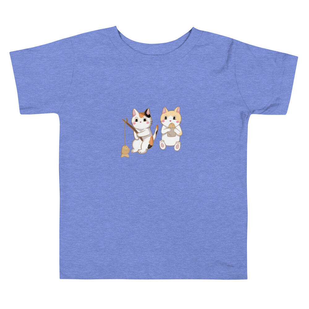 Cats & Taiyaki - Toddler Short Sleeve Tee