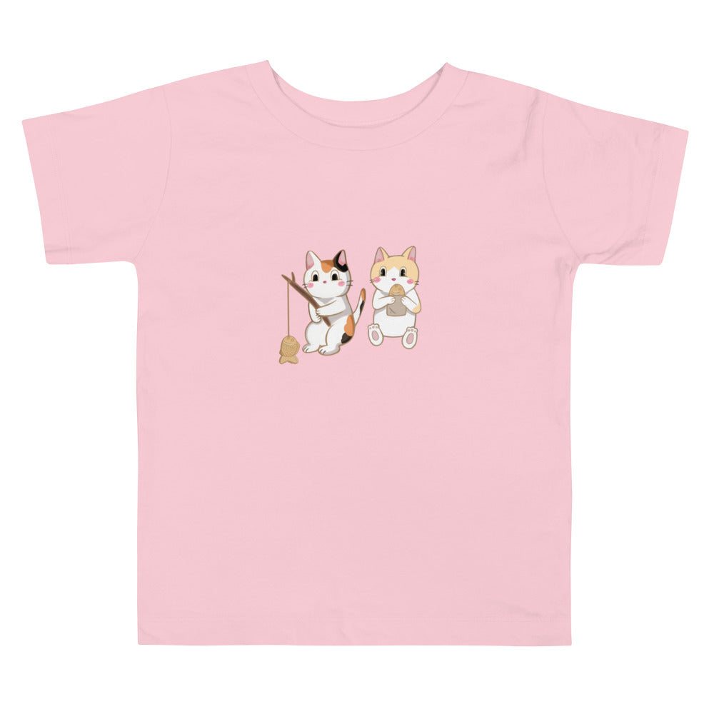 Cats & Taiyaki - Toddler Short Sleeve Tee