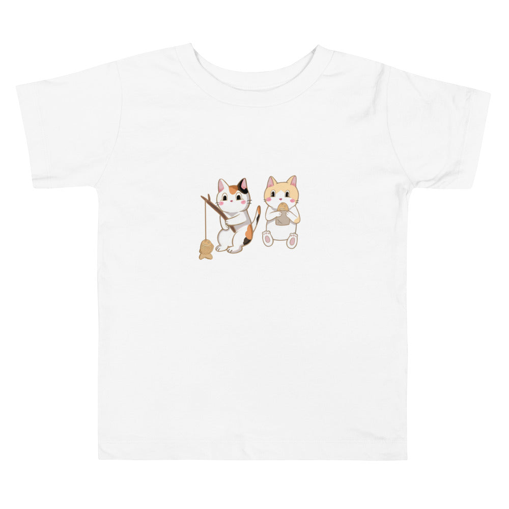 Cats & Taiyaki - Toddler Short Sleeve Tee