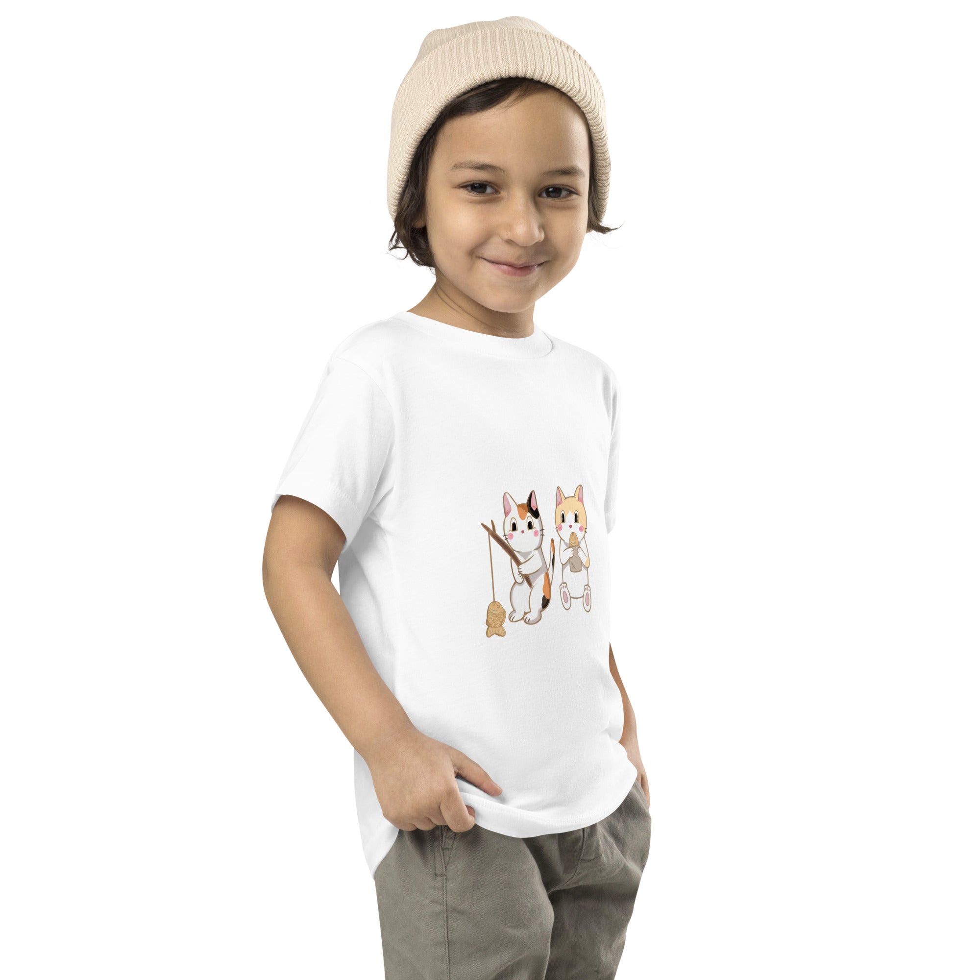 Cats & Taiyaki - Toddler Short Sleeve Tee
