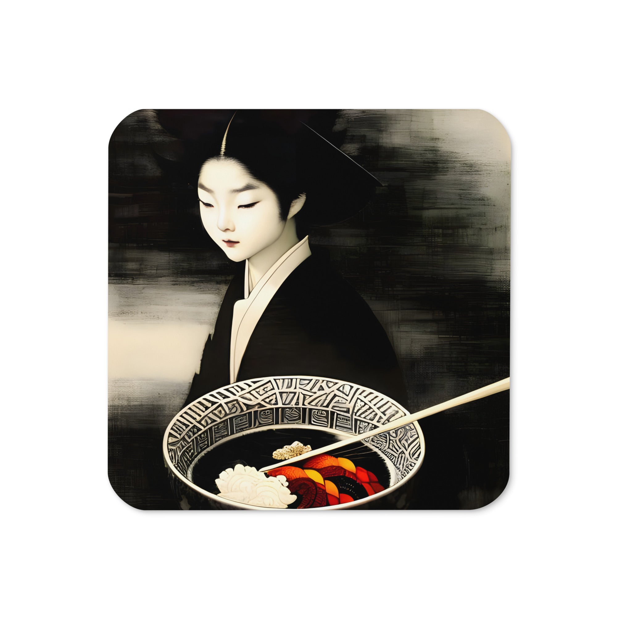 Autumn Ramen - Cork-Back Coaster