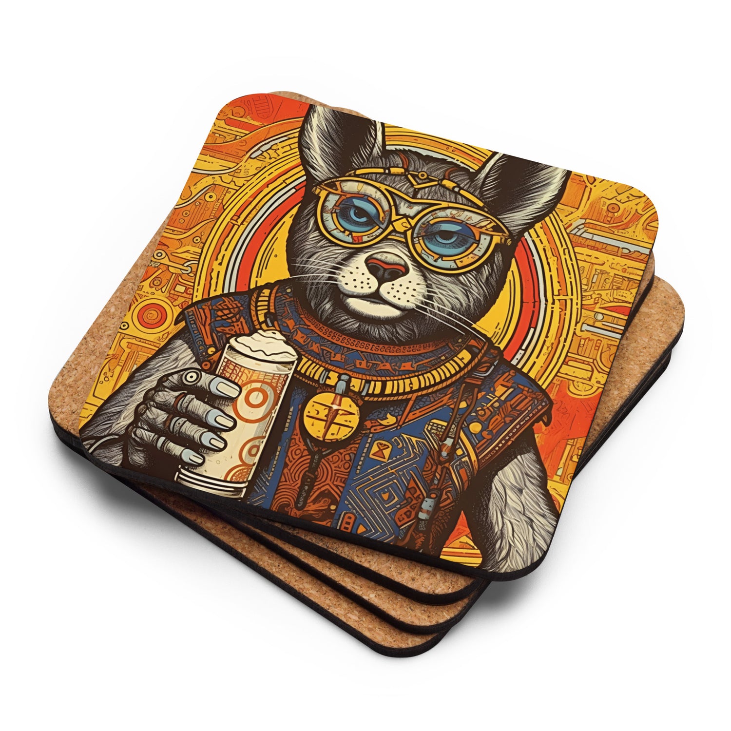 Shaman Frankie - Cork-Back Coaster