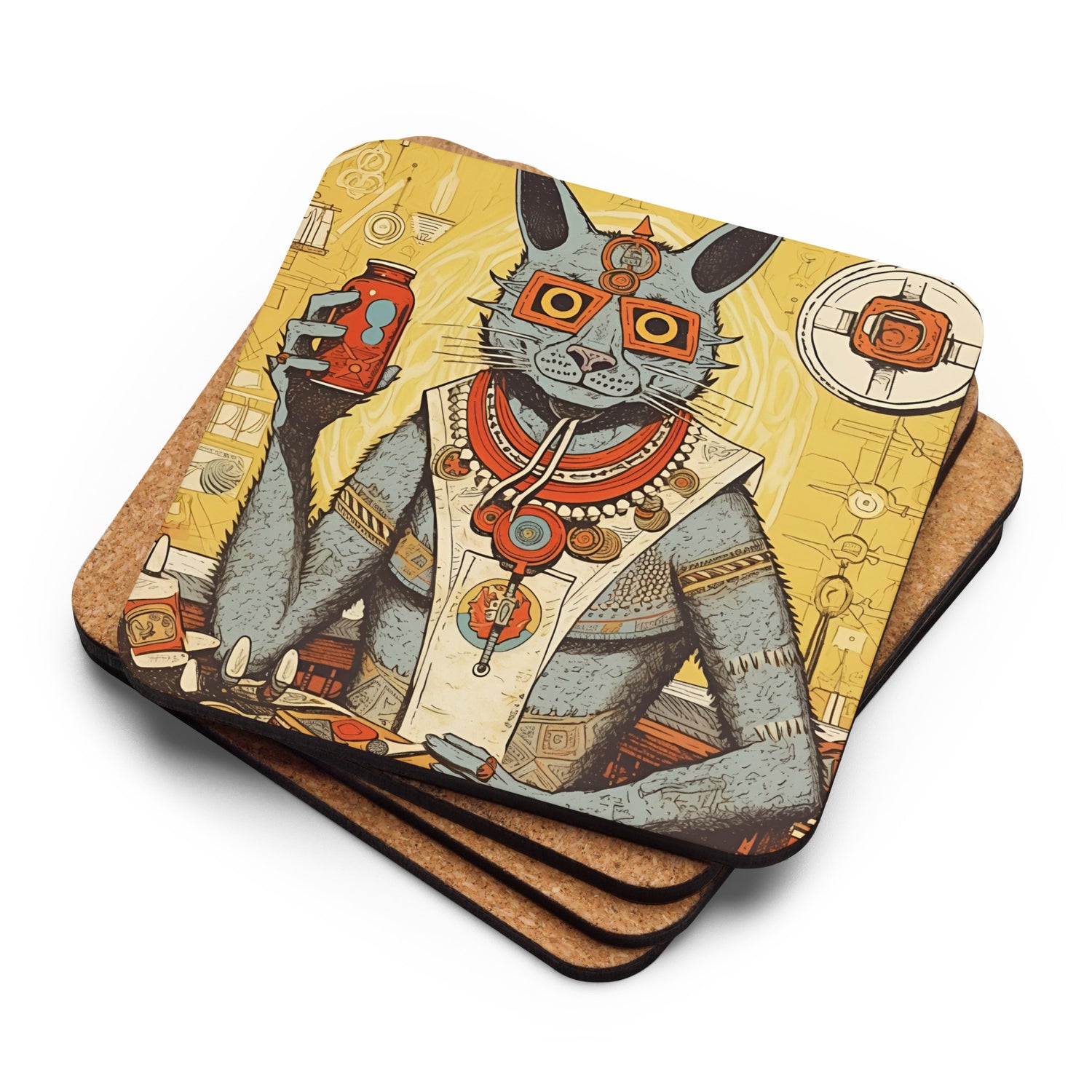 Shaman Gizmo - Cork-Back Coaster