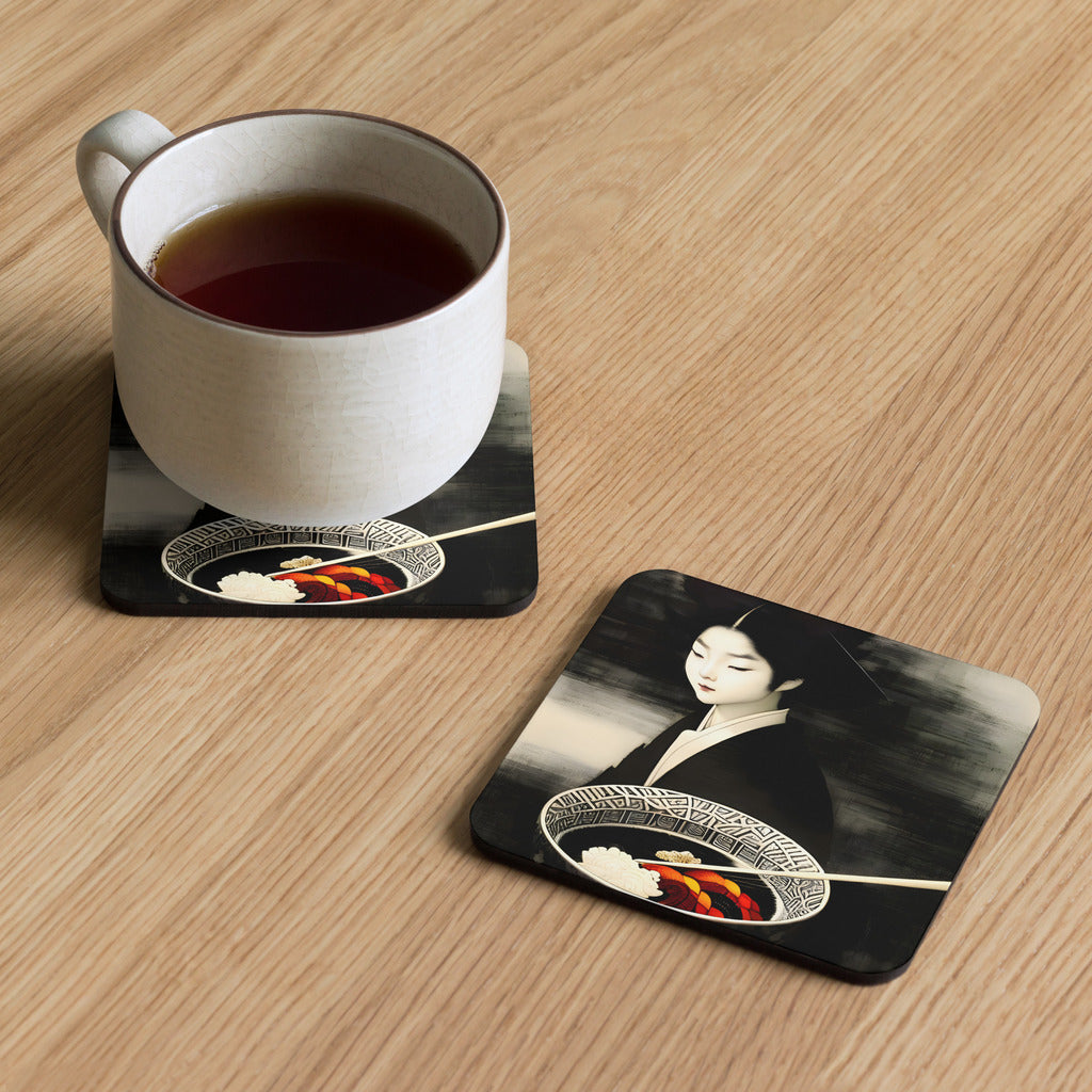 Autumn Ramen - Cork-Back Coaster