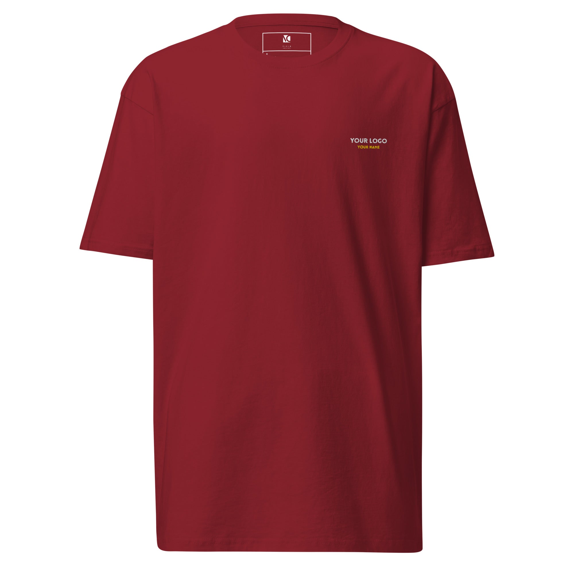 Custom Branding - Embroidered Premium Heavyweight Tee