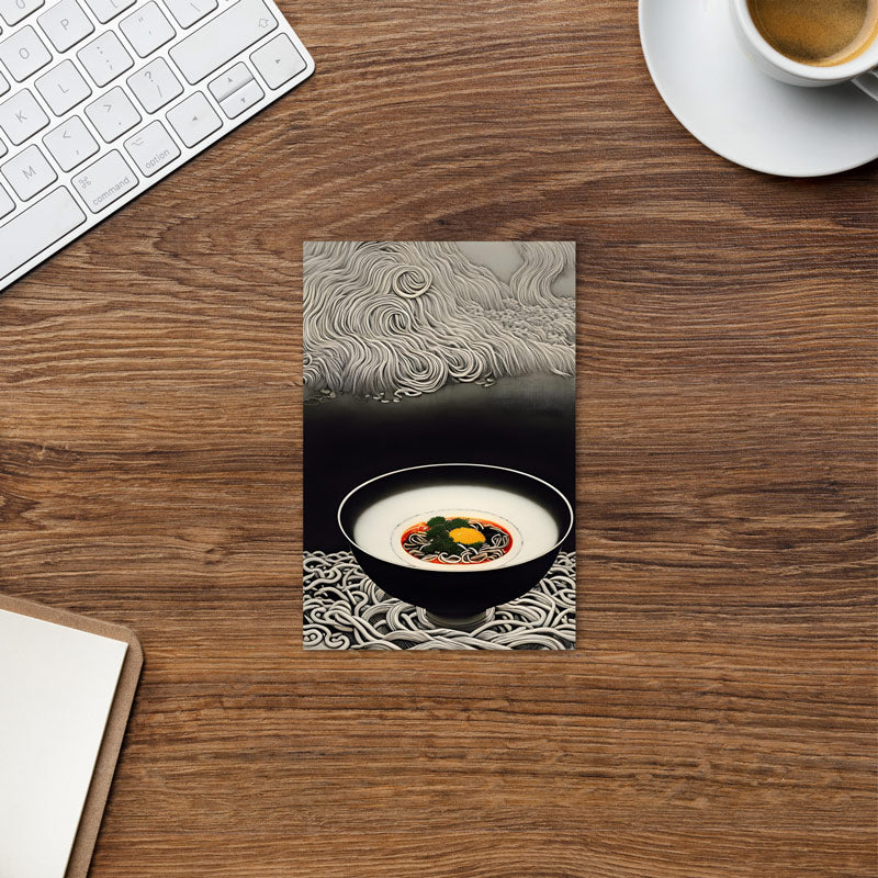 Fuji Ramen - Monochrome &amp; Colour Postcard