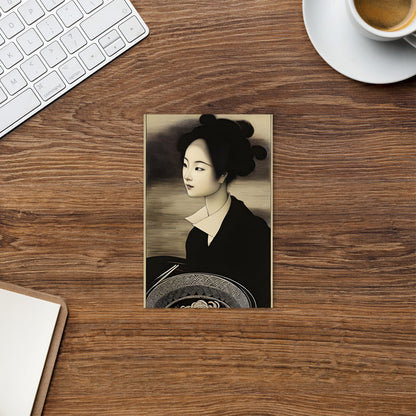 Geisha Ramen - Monochrome Postcard
