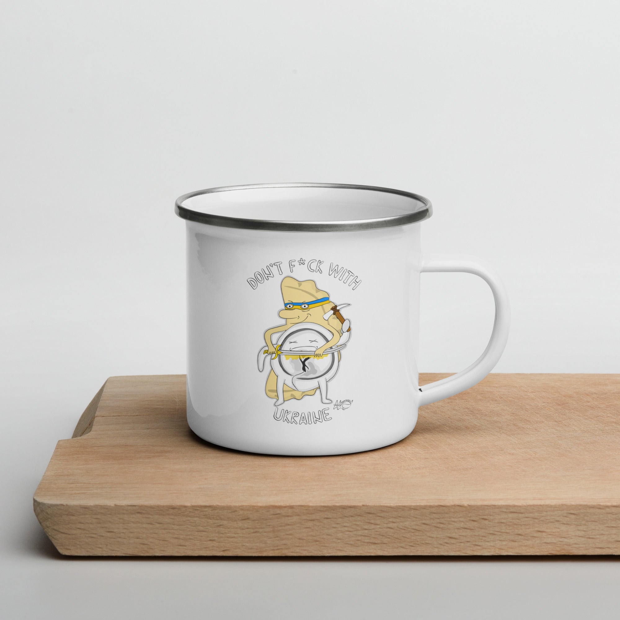 Varenyky vs Pelmeni -  Enamel Mug