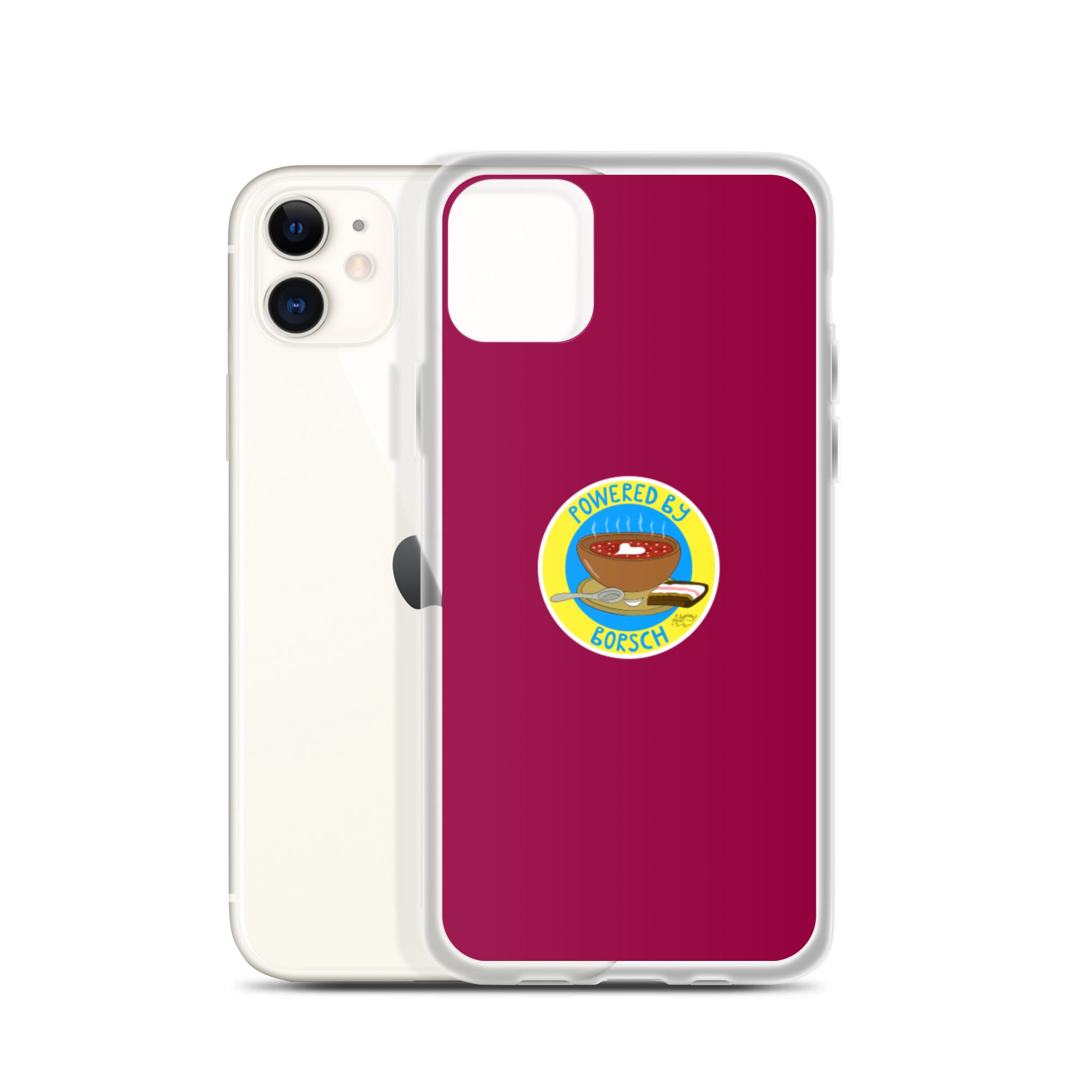 Powered by Borsch - iPhone Case