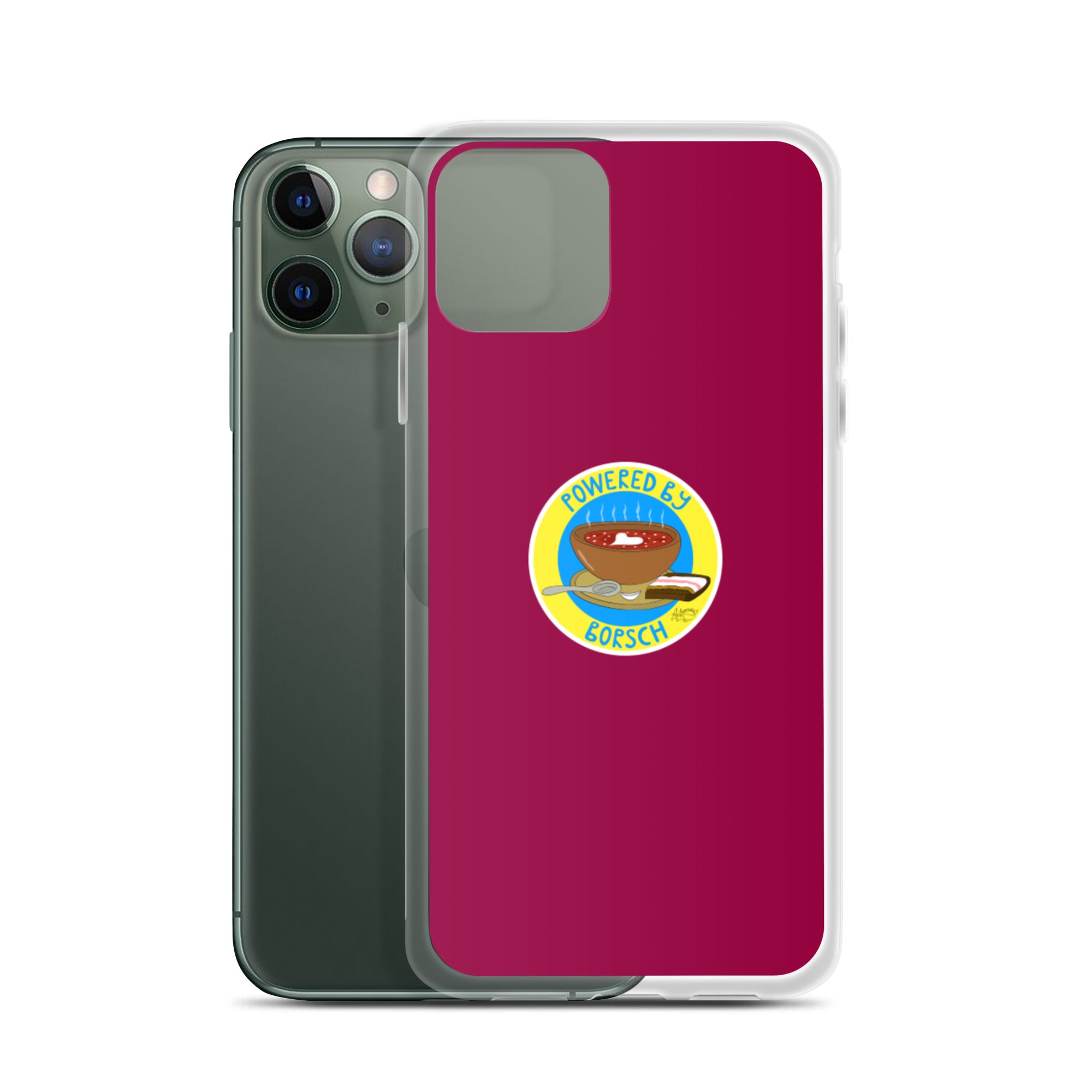 Powered by Borsch - iPhone Case