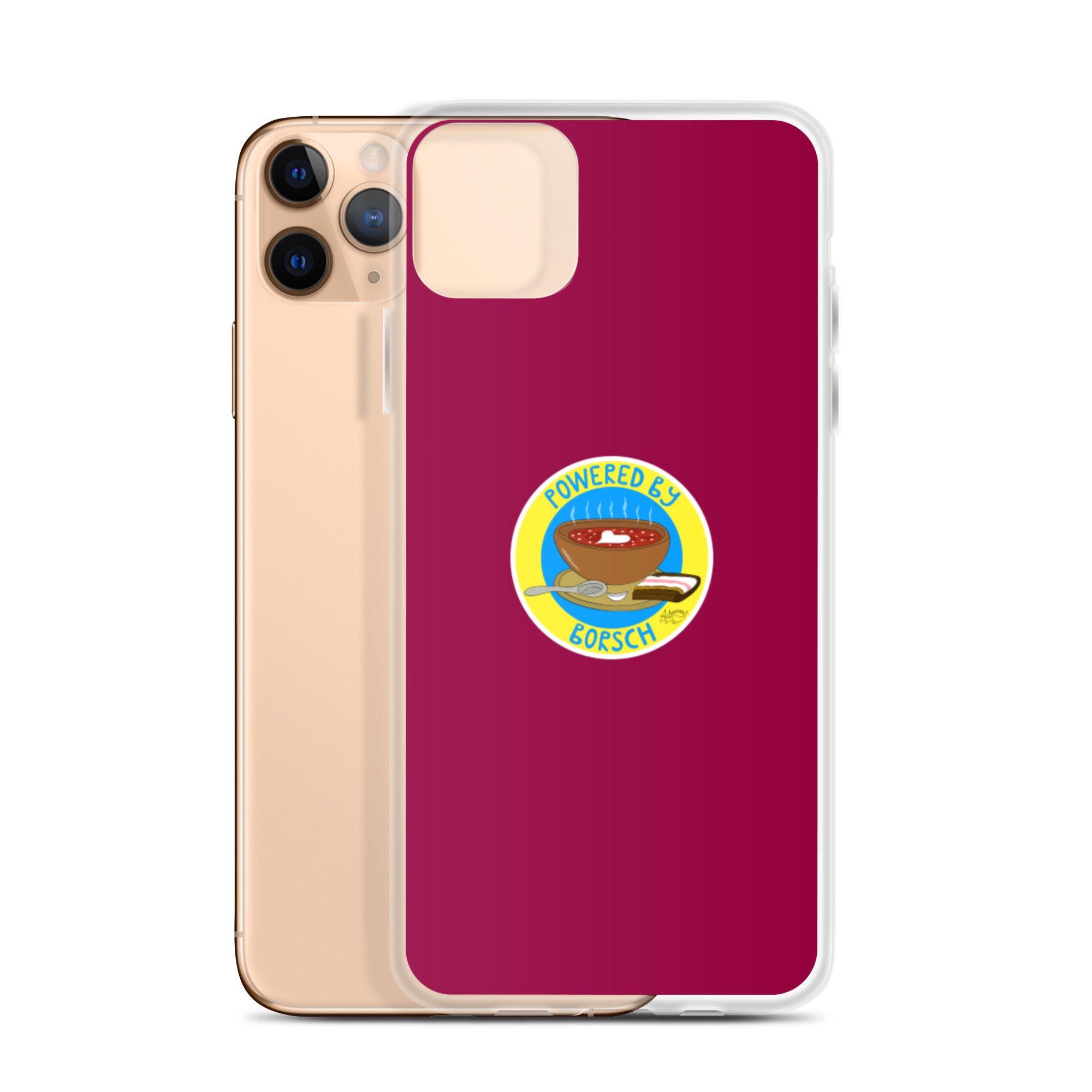 Powered by Borsch - iPhone Case