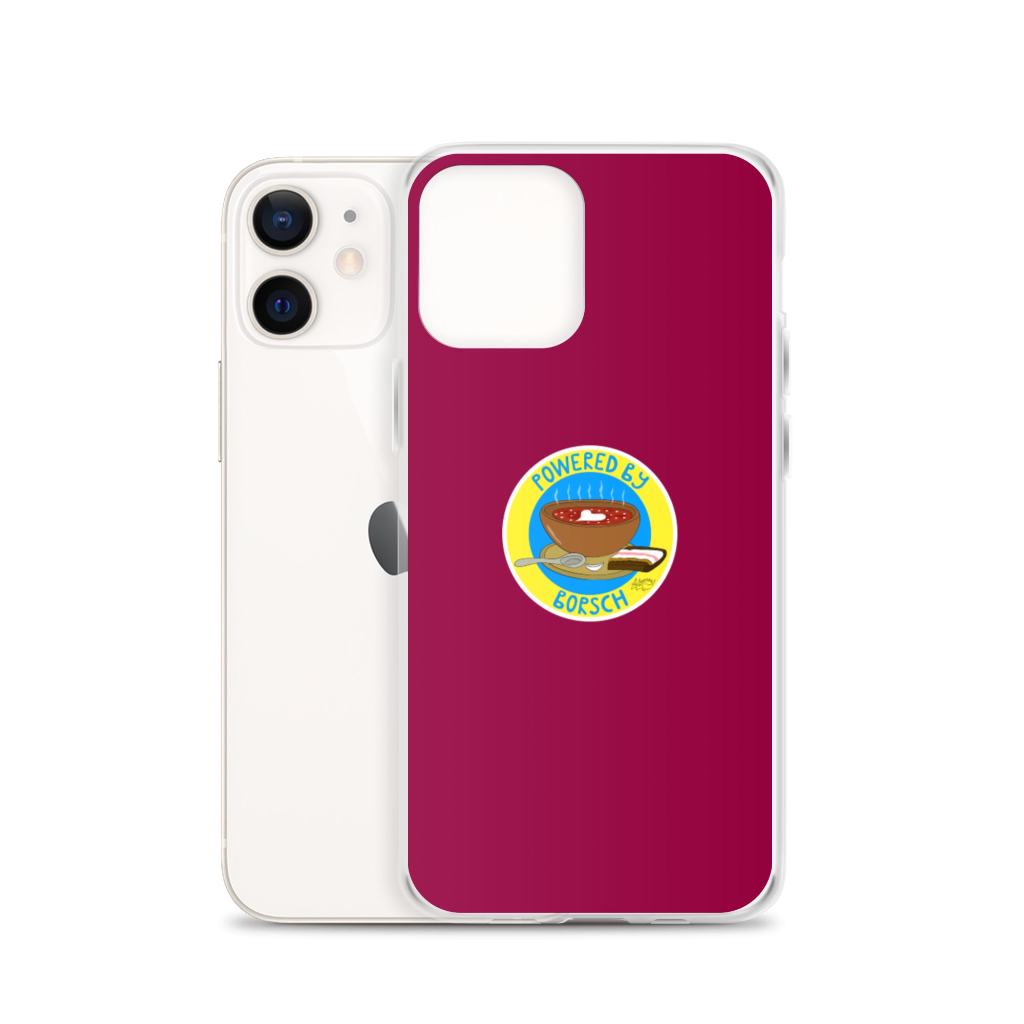 Powered by Borsch - iPhone Case