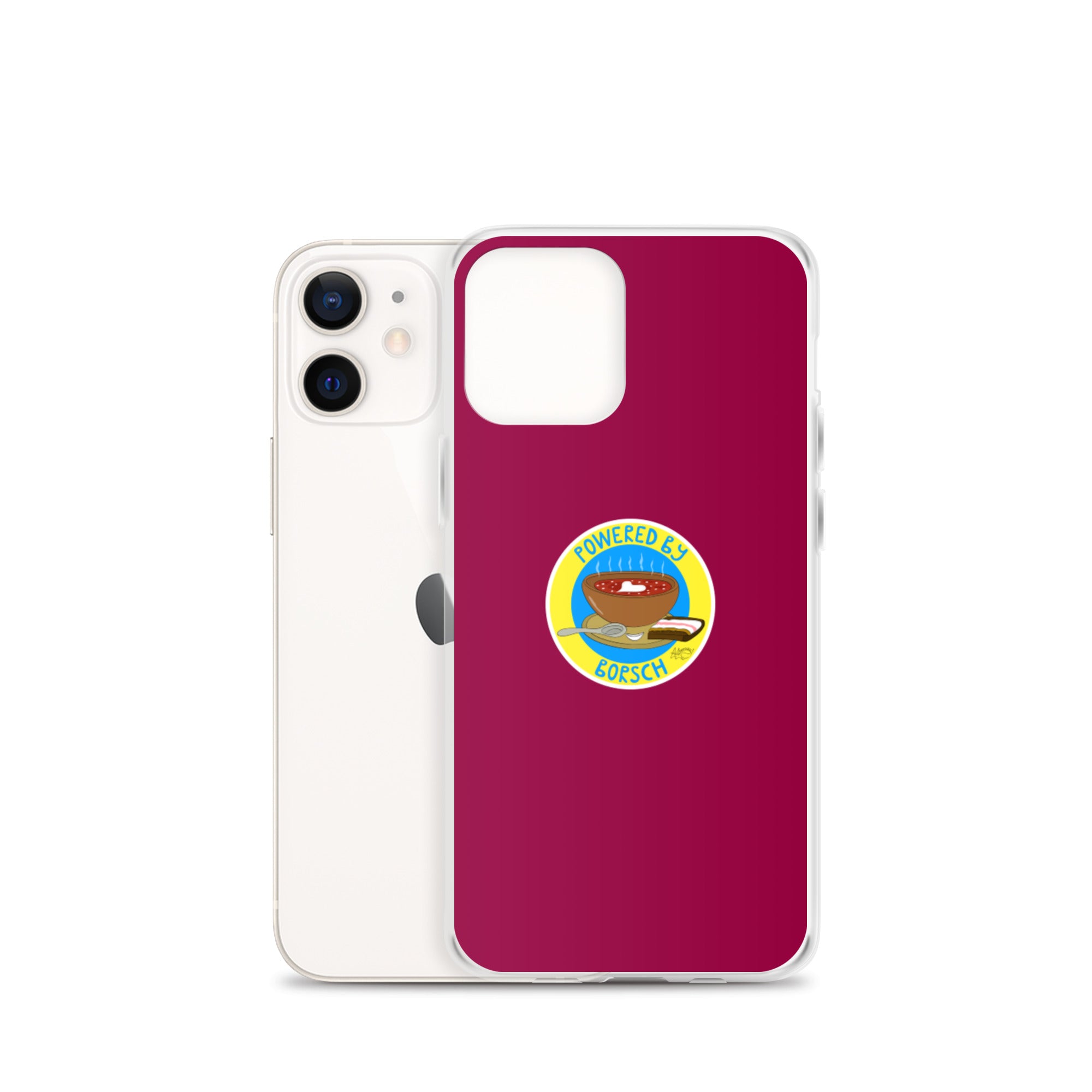 Powered by Borsch - iPhone Case