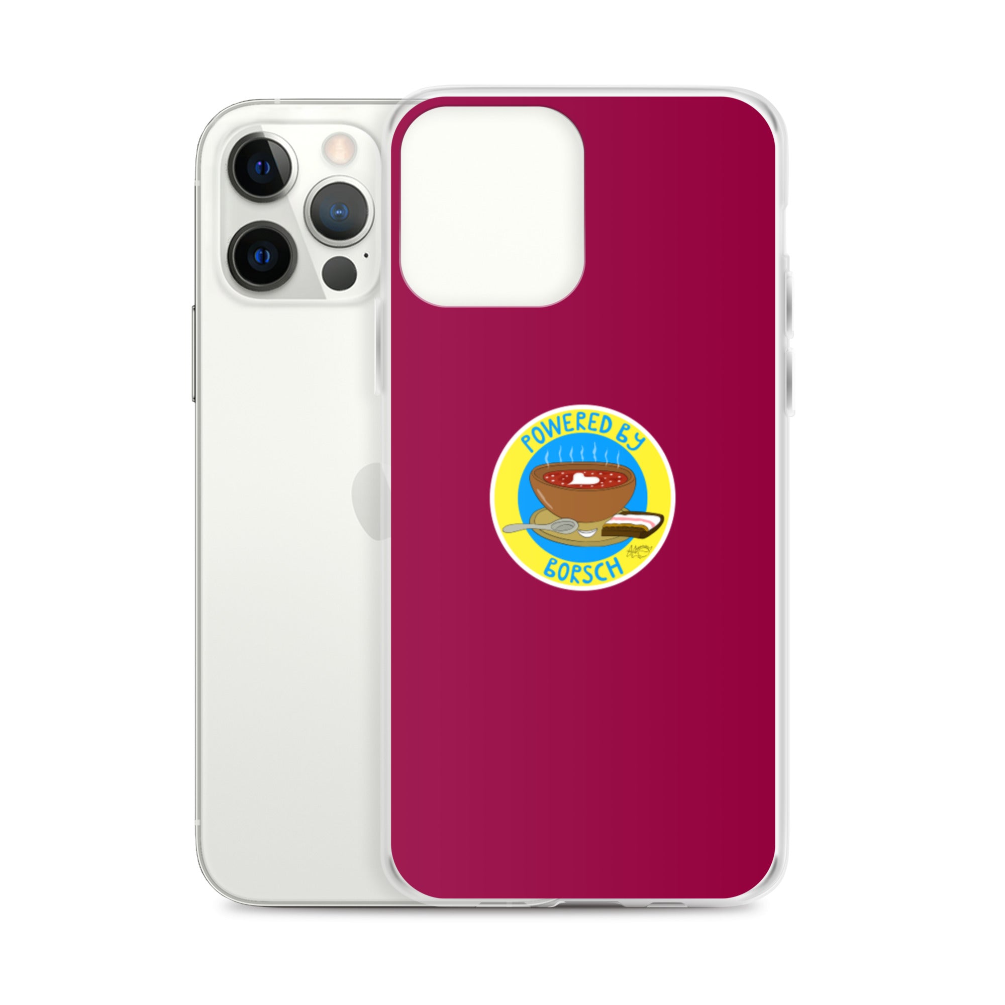 Powered by Borsch - iPhone Case