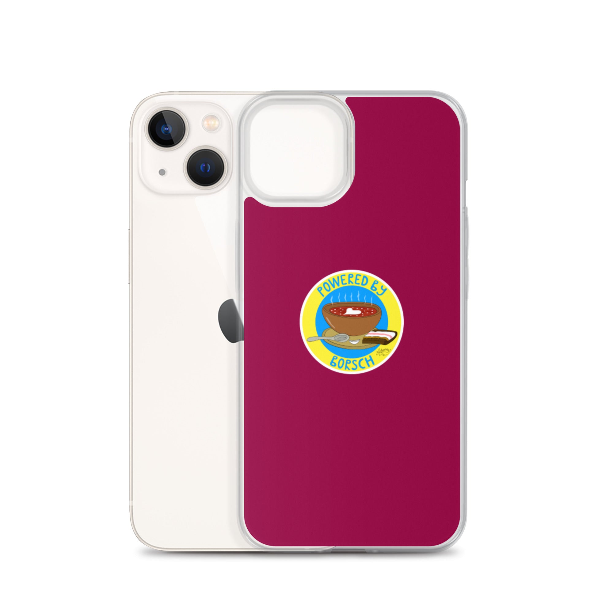 Powered by Borsch - iPhone Case