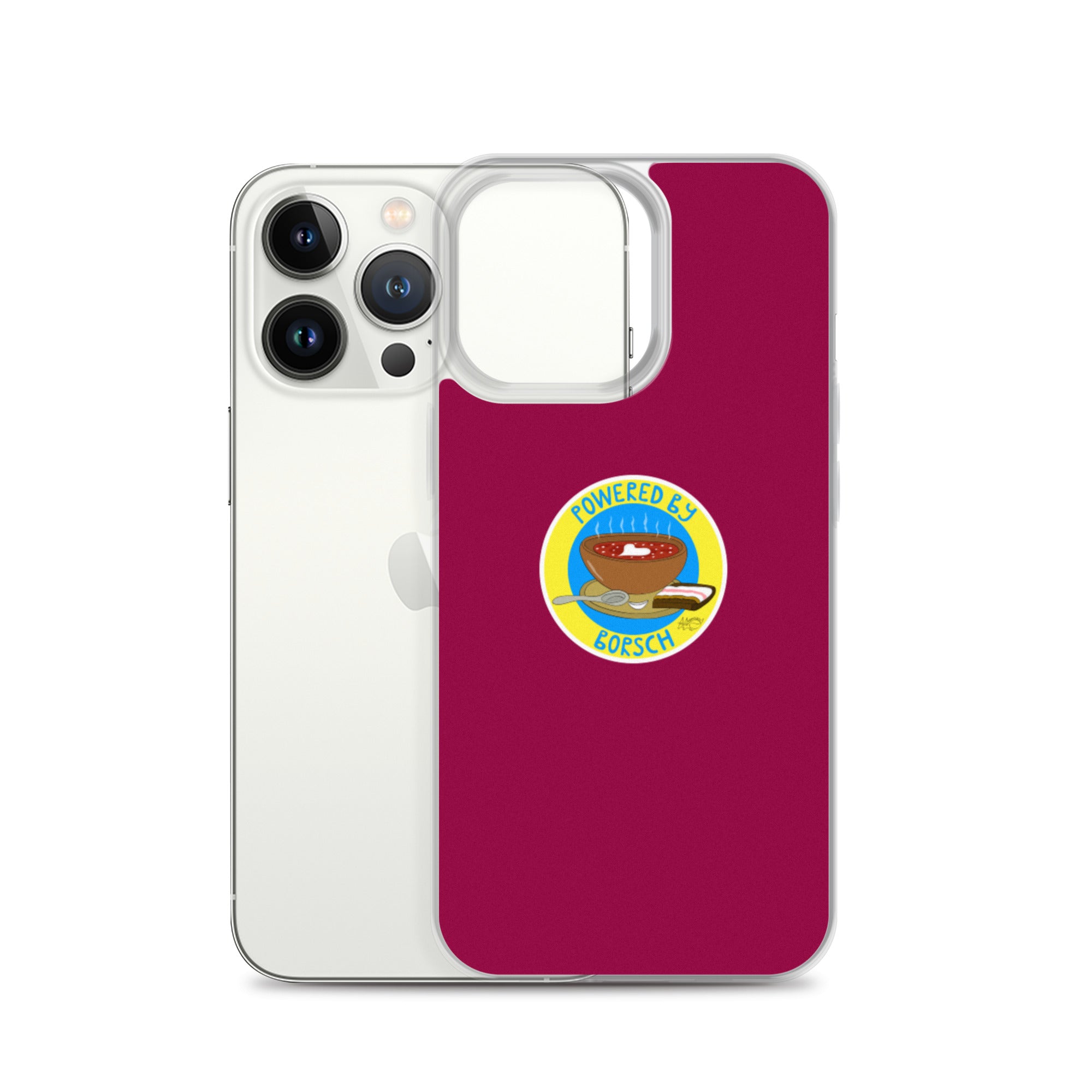 Powered by Borsch - iPhone Case