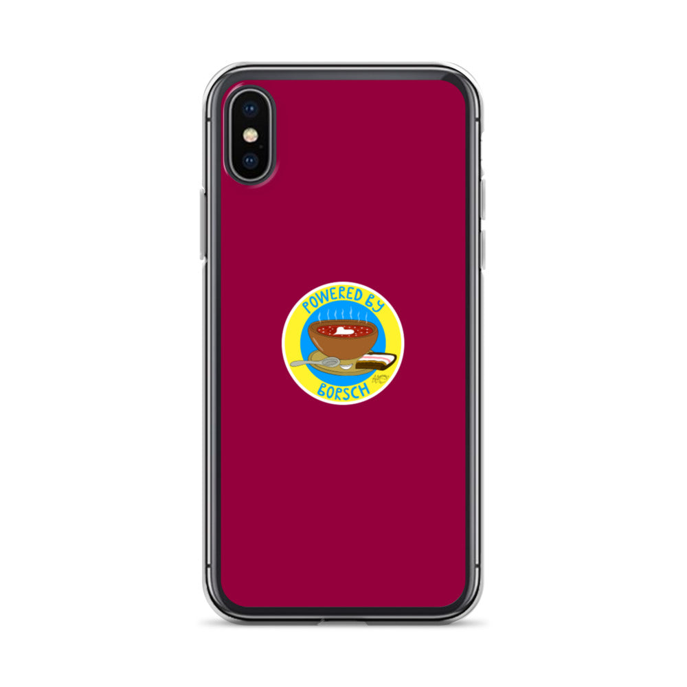 Powered by Borsch - iPhone Case