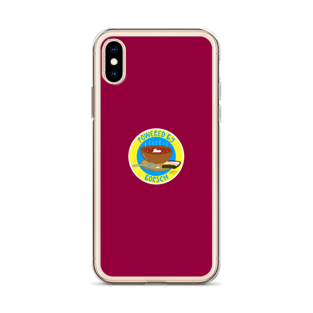 Powered by Borsch - iPhone Case