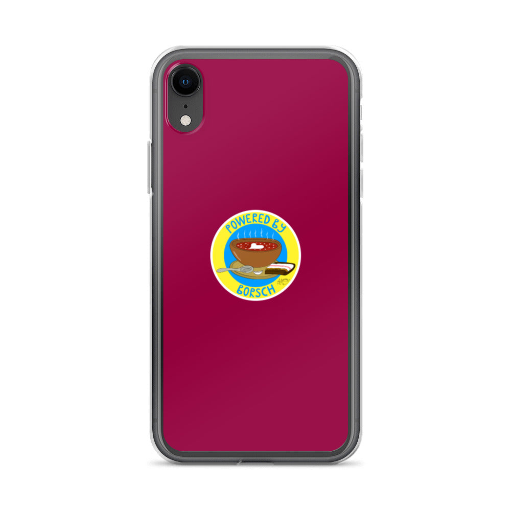 Powered by Borsch - iPhone Case