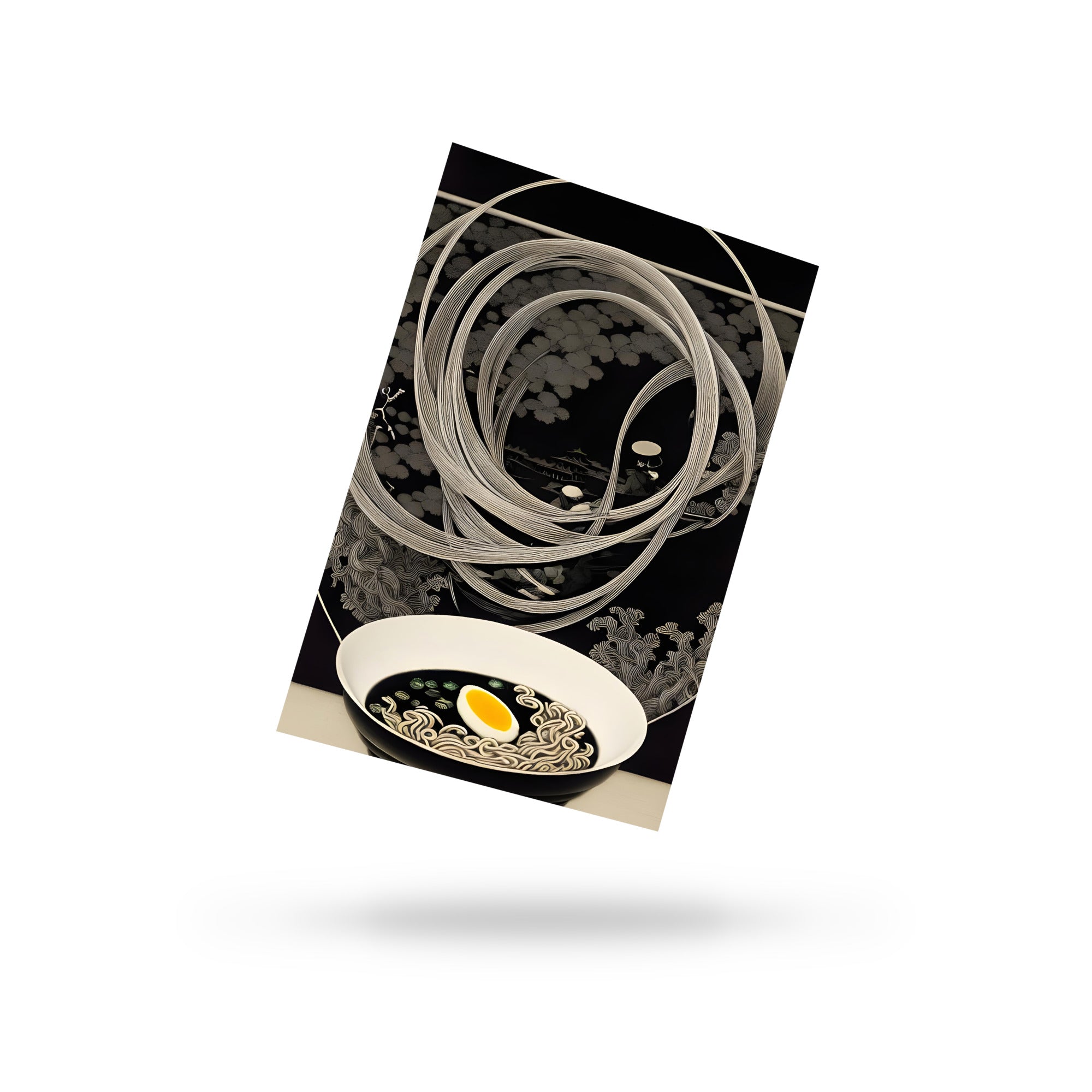 Mystic Ramen - Monochrome &amp; Colour Postcard