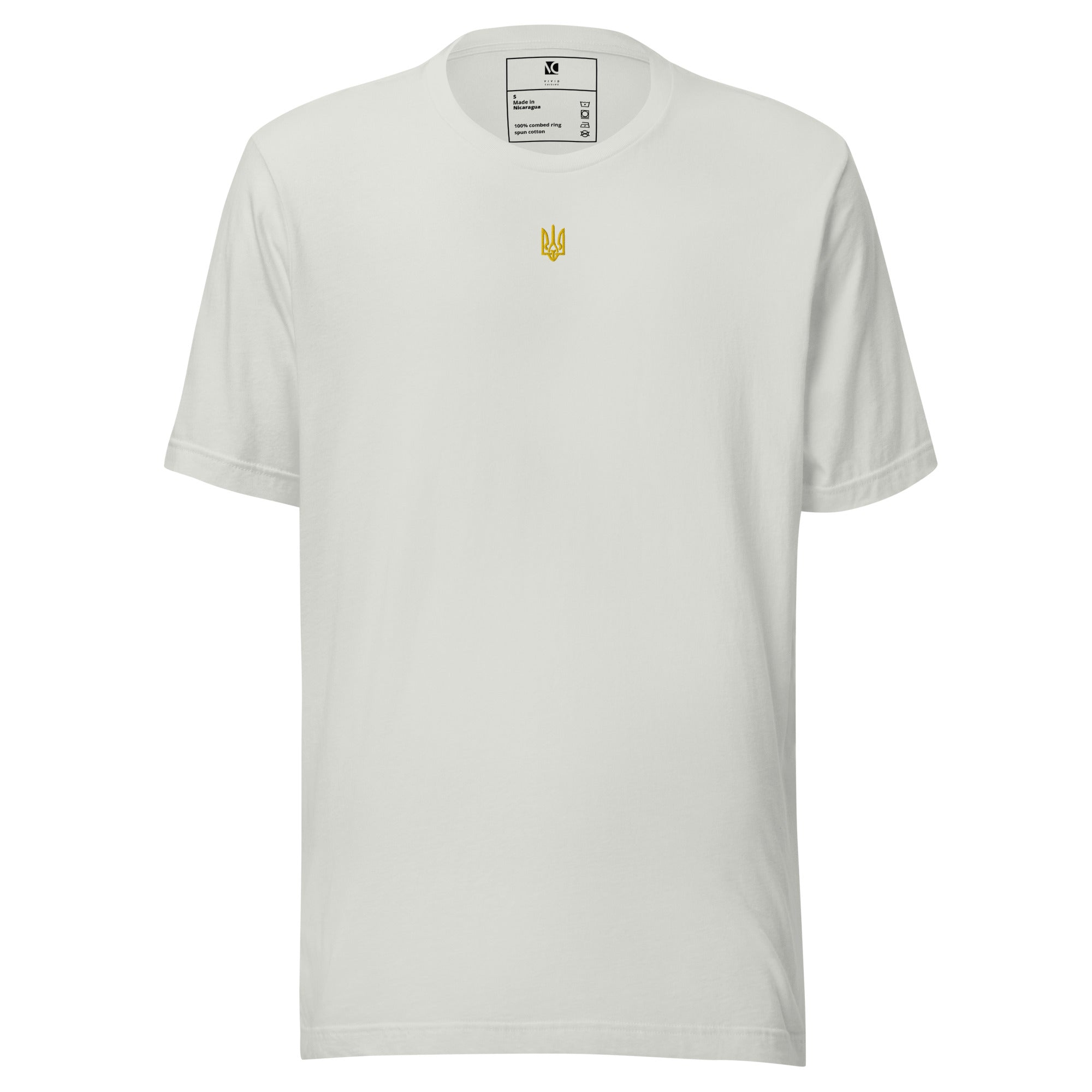 Embroidered Ukraine Coat of Arms (Gold) - Unisex T-Shirt
